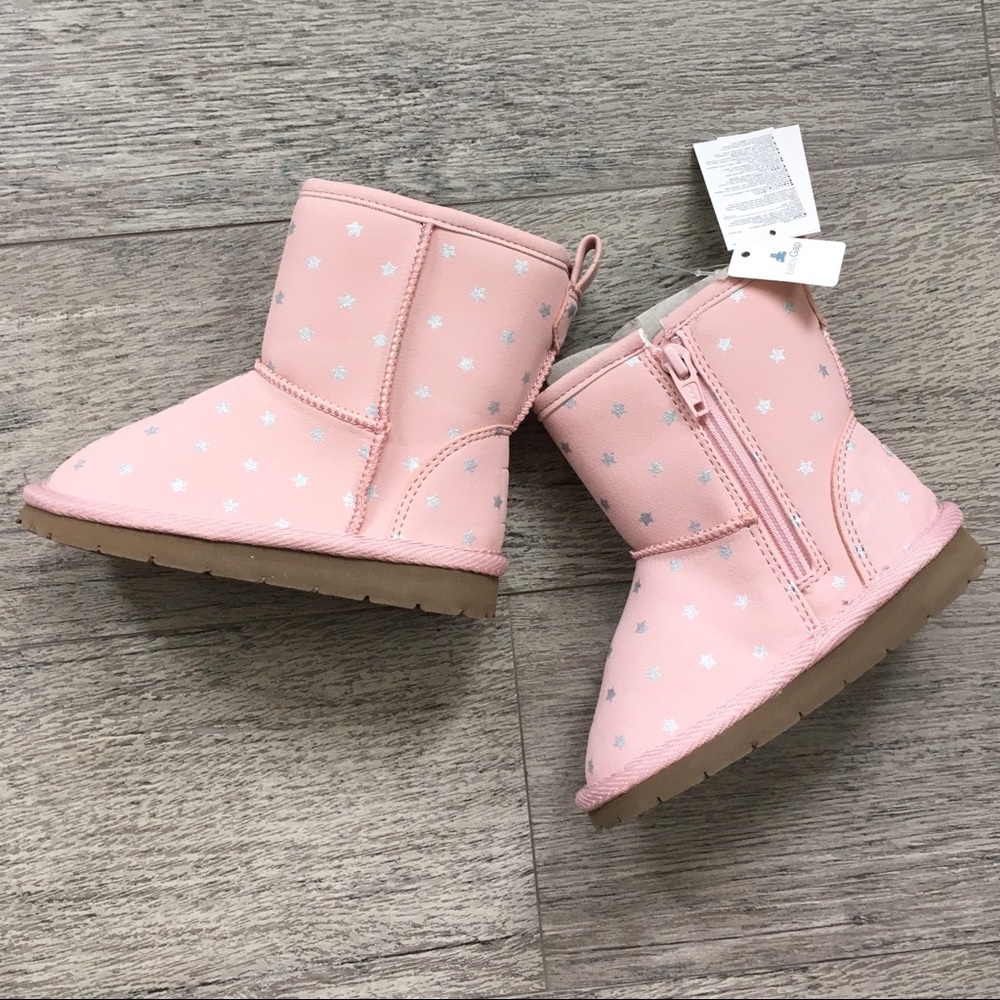 NWT Gap pink cozy lined boots - Size Toddler 7